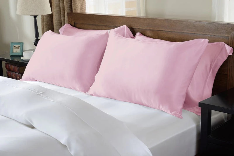 100% Pure Mulberry Silk Pillowcase - Blush Pink
