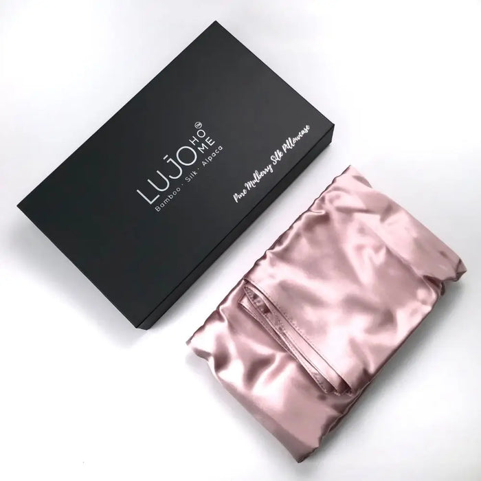 pink silk pillowcase