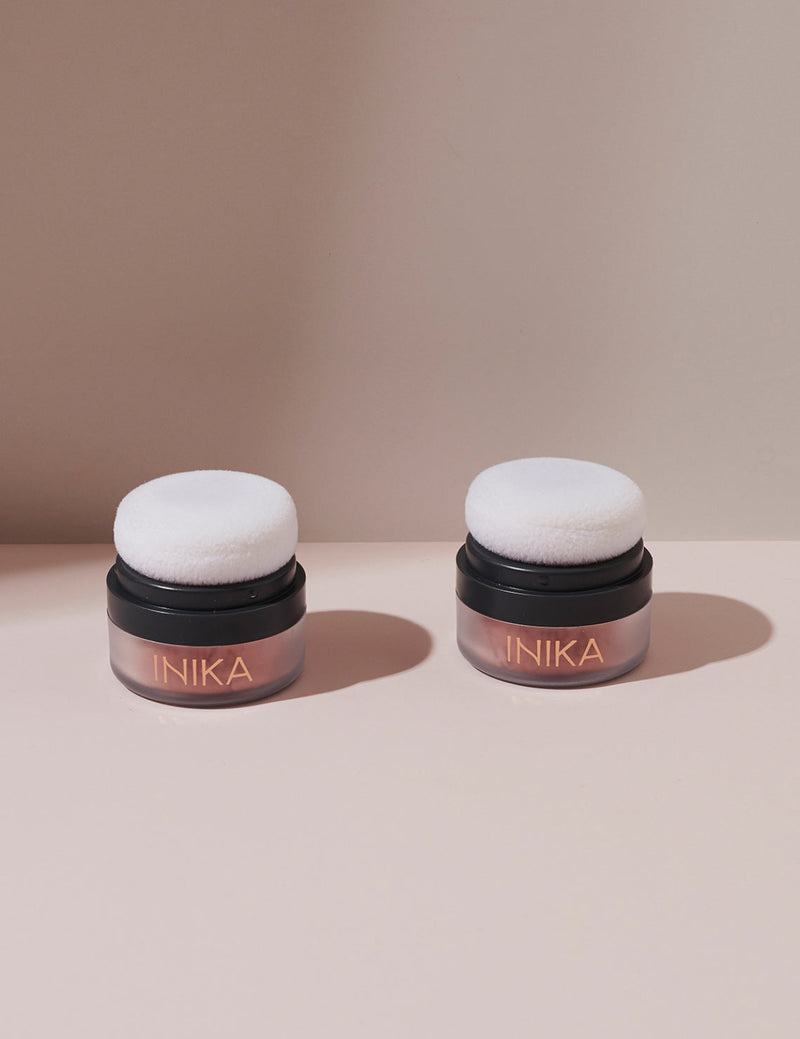 INIKA Organic Mineral Blush Puff Pot (Rosy Glow)